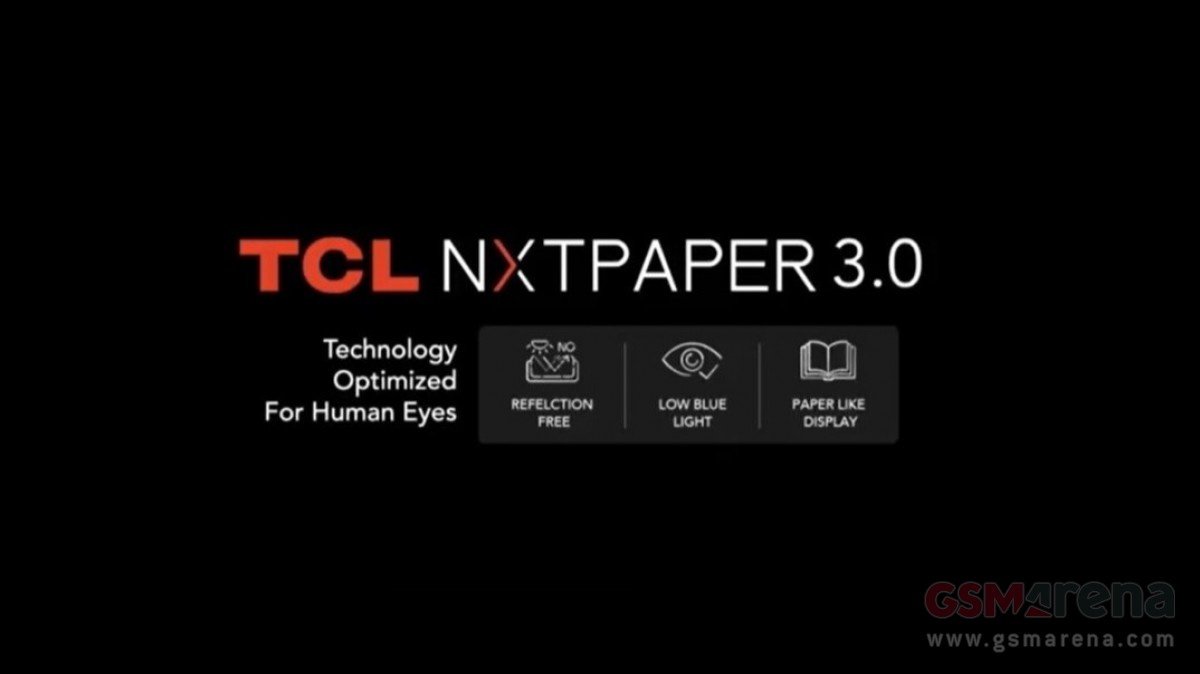 TCL showed off its NXTPAPER 3.0 glare-free display technology