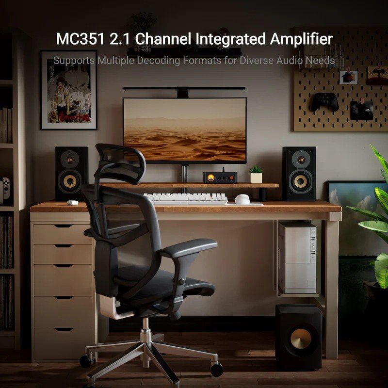  Equipped with two high-quality Texas Instruments TPA3255 Class-D amplifier chips
