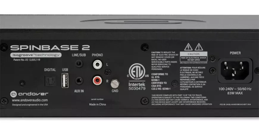 Andover Audio SpinBase 2 Audio System