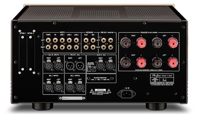 Accuphase E-800S inputs and outputs