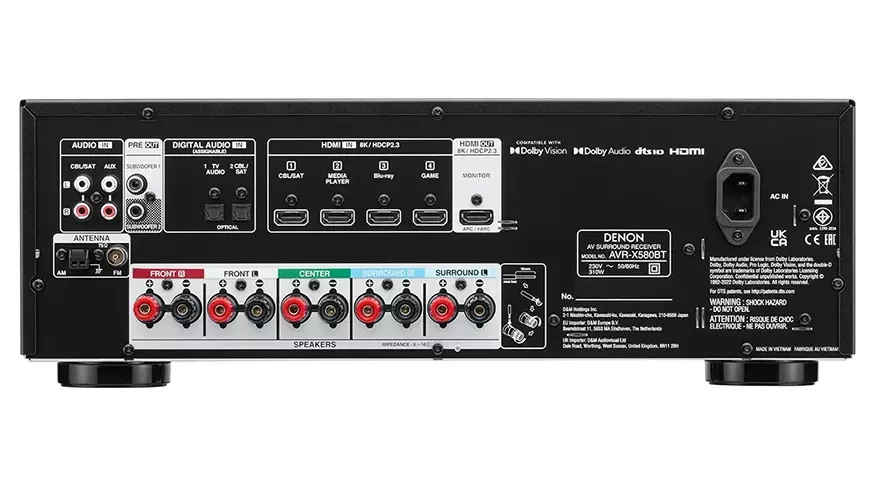AV Receiver Denon AVR-580BT