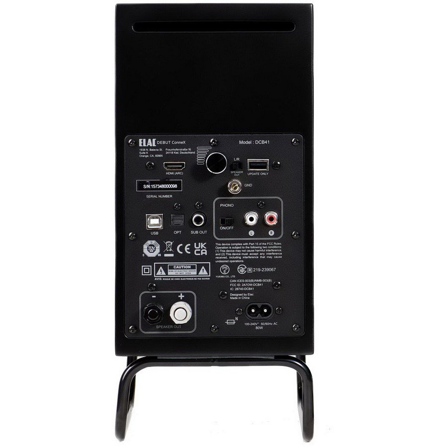 ELAC Debut ConneX Adsum back panel