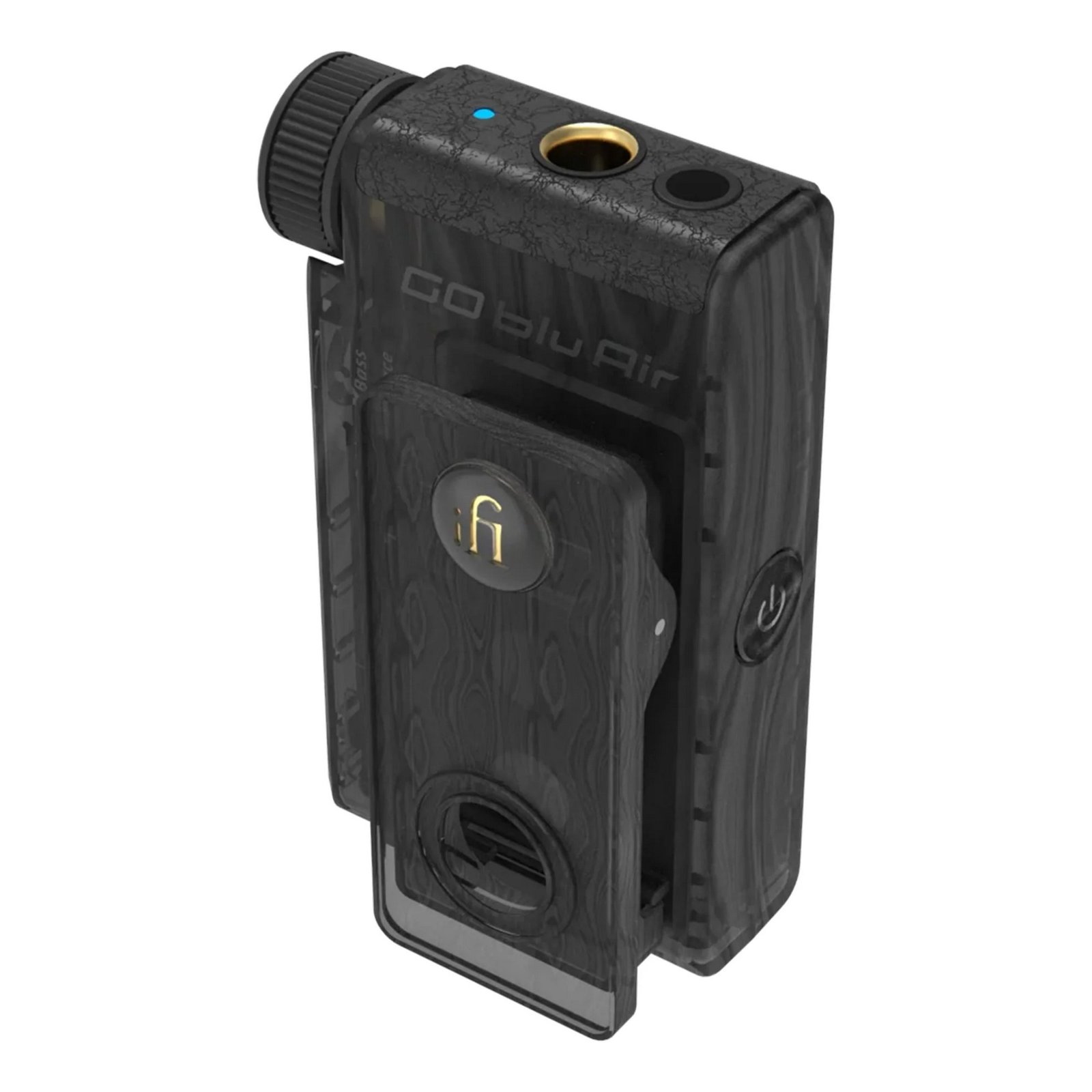 Inside the compact case, there are three links - a Bluetooth module, a DAC and an amplifier