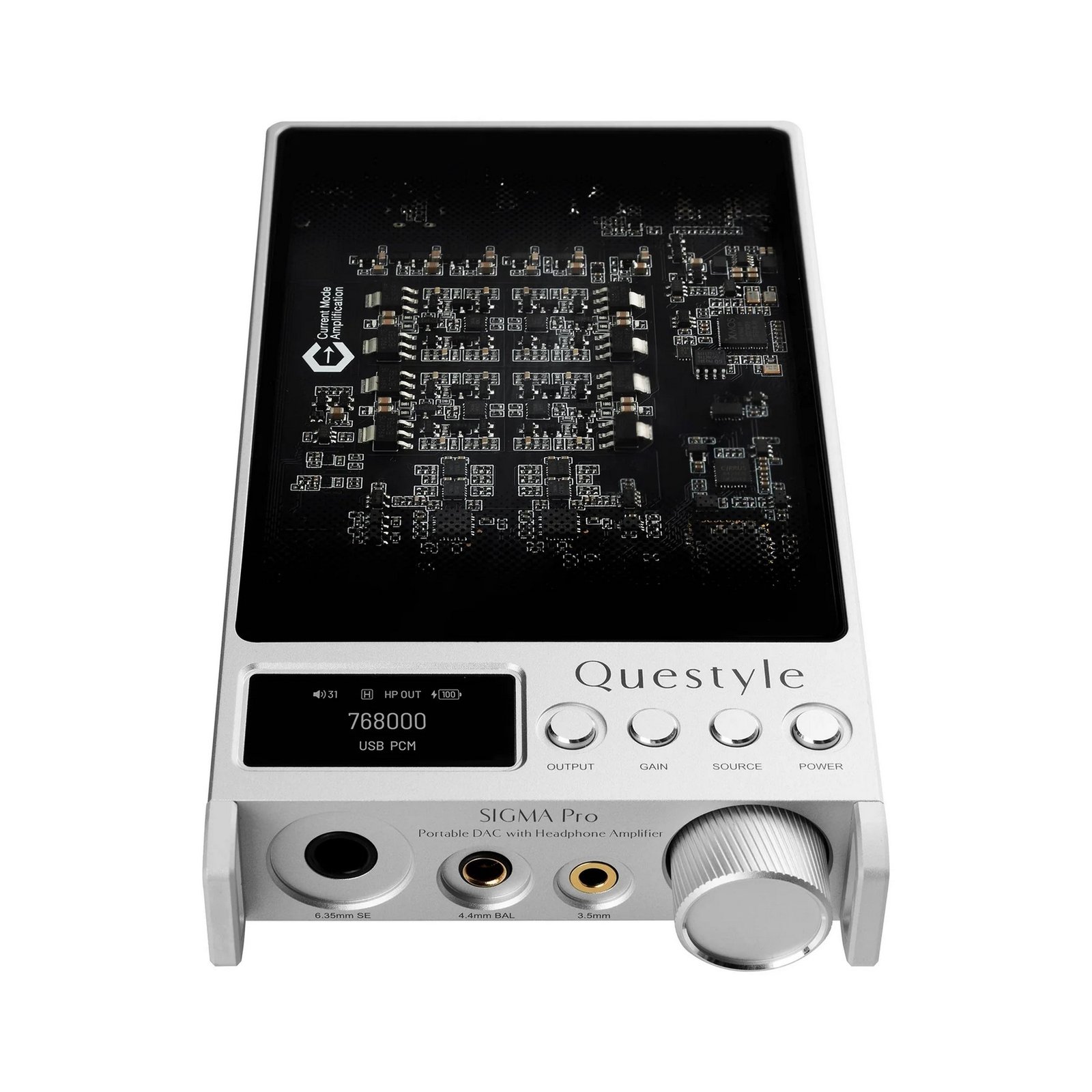  The amplifier section is built on four fully discrete stages with Current Mode, a proprietary technology. 