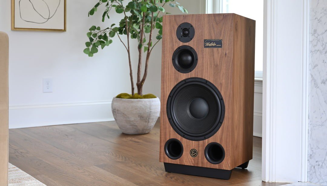 The Emotiva Nostala LB12 is a three-way floorstanding speaker system featuring a 1-inch silk-dome tweeter for the highs, a signature HyperDome midrange for the main range, and a luxurious 12-inch driver with a high-strength paper cone.