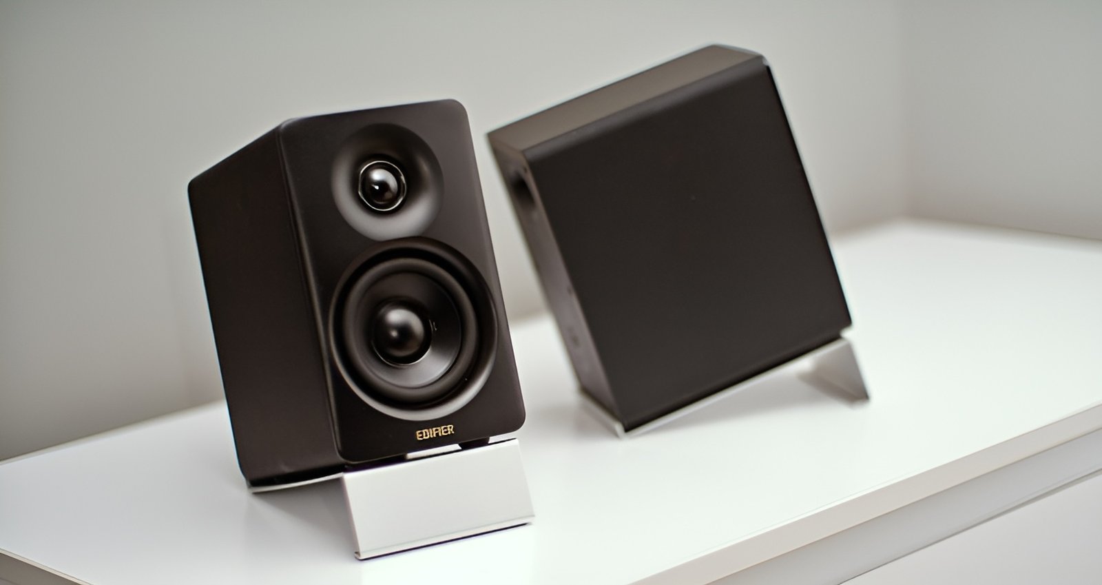 The size of one M60 speaker can be compared to an Xbox controller. 