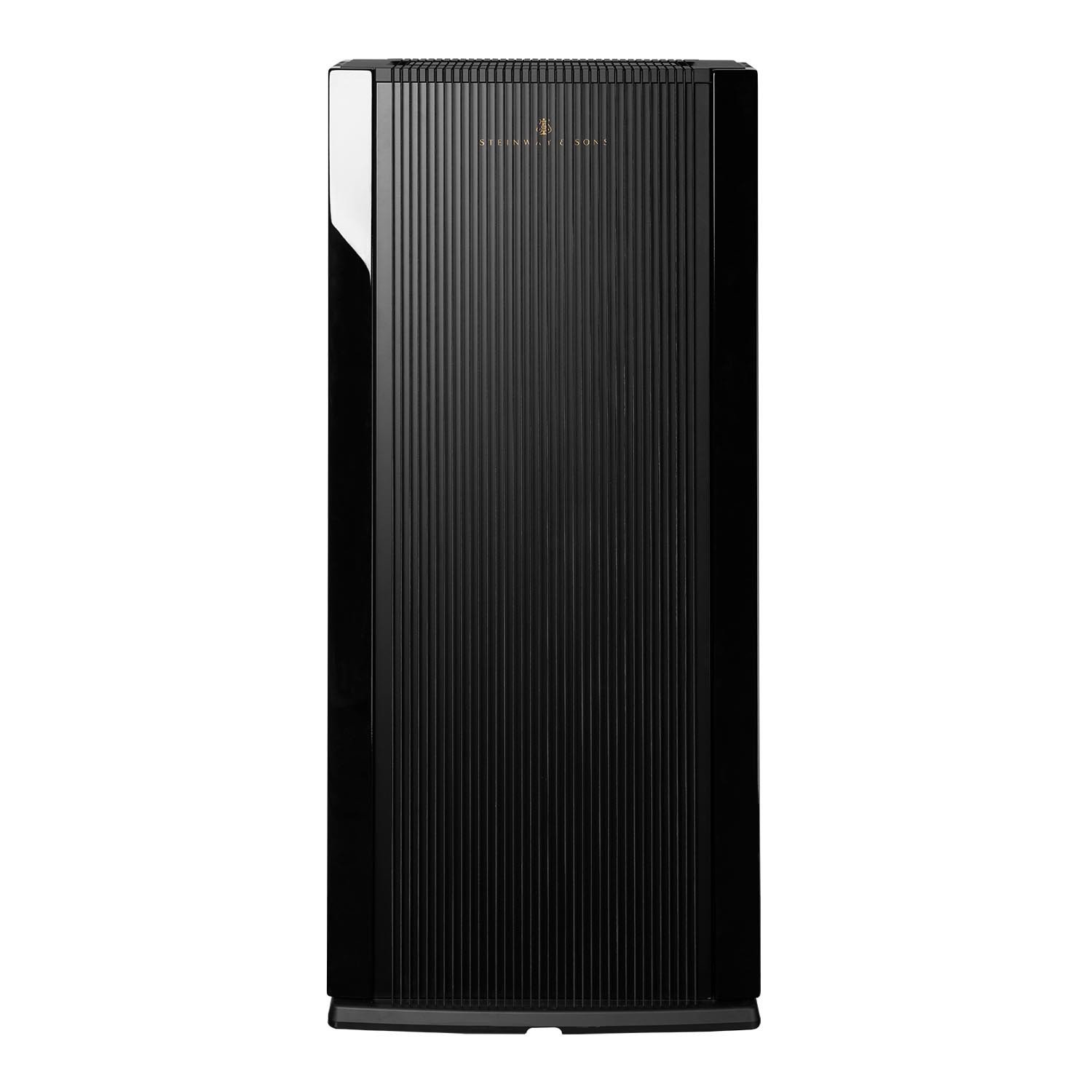 The Model A system consists of two Model A floorstanding speakers with closed cabinets, a Model P100 2.1 processor and an A2 power stage, which delivers a massive 4 x 400 watts.