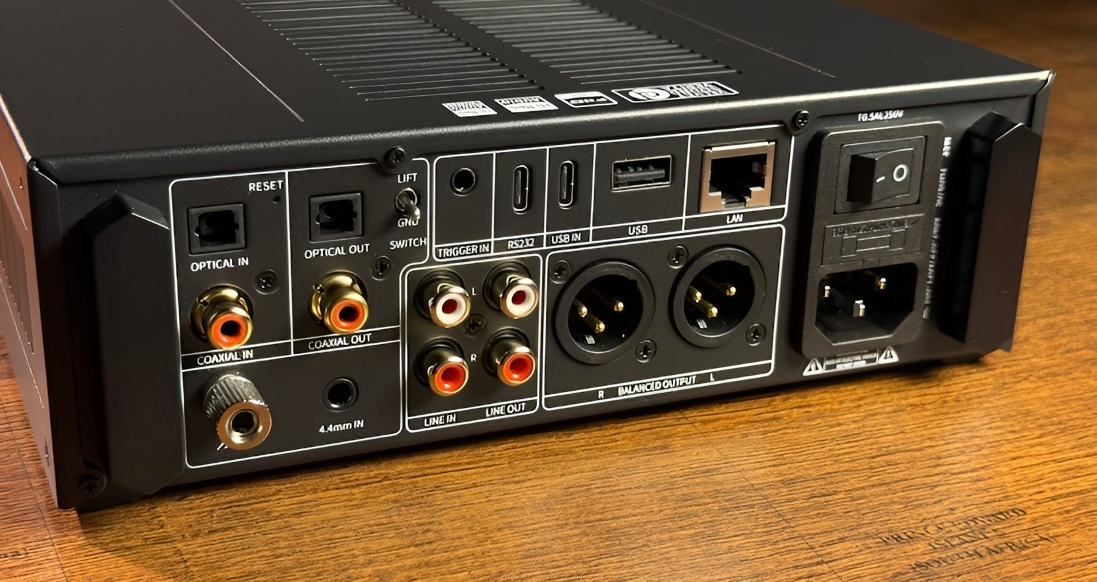 Fiio k17 features extensive connectivity options.